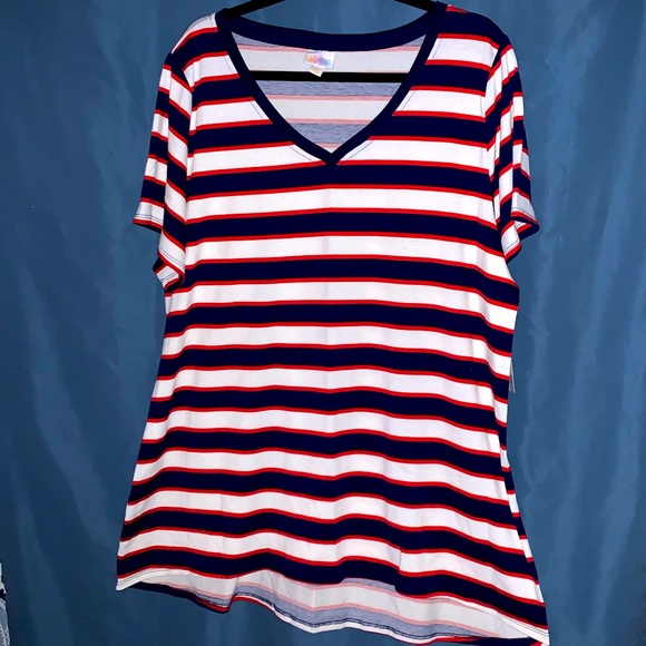 LuLaRoe Christy NWT, 3XL, red, white, & blue - Picture 1 of 9